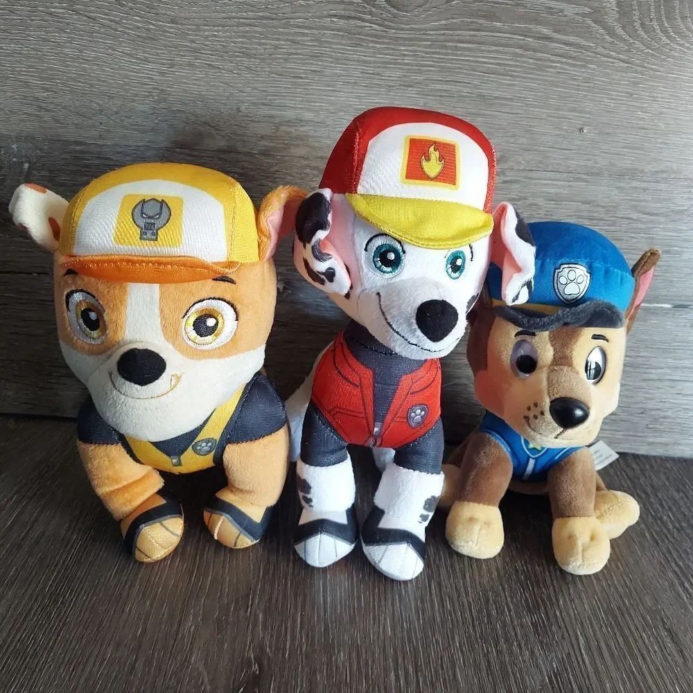 Set of Three Paw Patrol Plush Toys